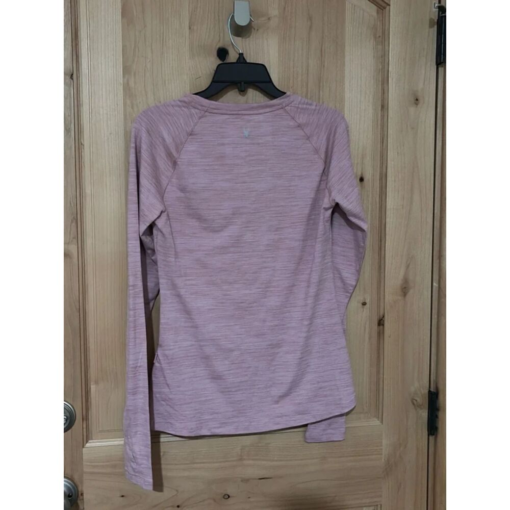 Spyder Active Womens Pink Long Sleeve Base Layer Top, Medium EUC - Picture 3 of 8